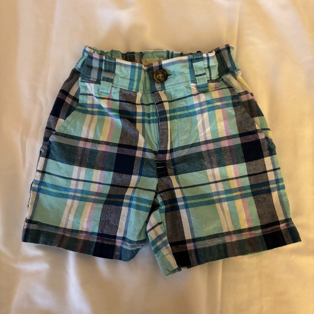 Carter's 2T boys plaid shorts